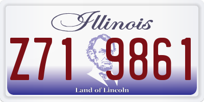 IL license plate Z719861