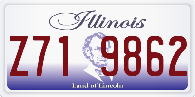 IL license plate Z719862