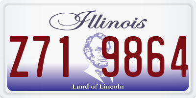 IL license plate Z719864