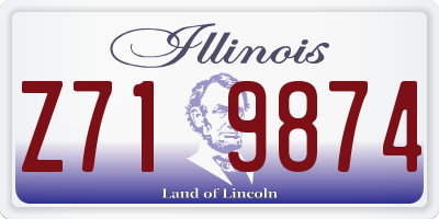 IL license plate Z719874