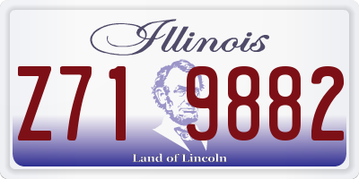 IL license plate Z719882