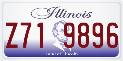 IL license plate Z719896