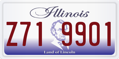IL license plate Z719901