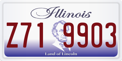 IL license plate Z719903
