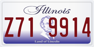 IL license plate Z719914
