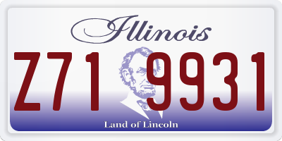 IL license plate Z719931
