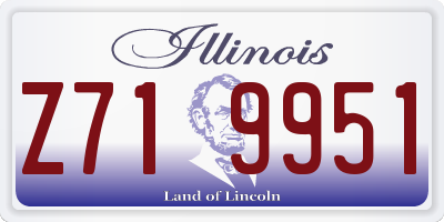 IL license plate Z719951