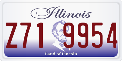 IL license plate Z719954