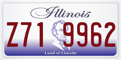 IL license plate Z719962