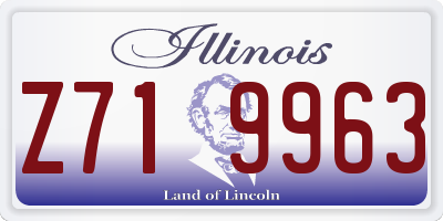 IL license plate Z719963