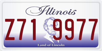 IL license plate Z719977