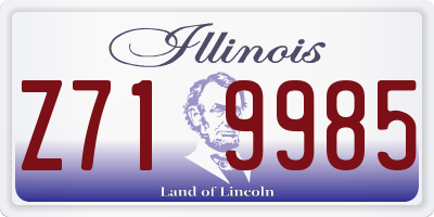 IL license plate Z719985