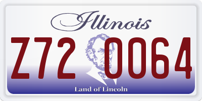 IL license plate Z720064