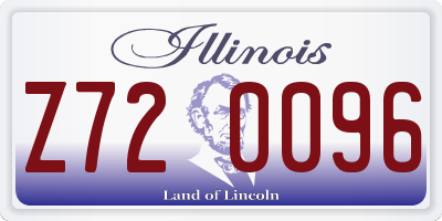 IL license plate Z720096