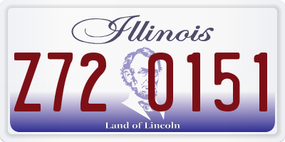 IL license plate Z720151