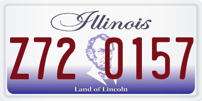 IL license plate Z720157