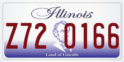 IL license plate Z720166