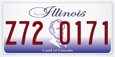 IL license plate Z720171
