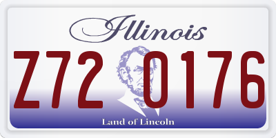 IL license plate Z720176