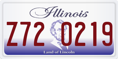 IL license plate Z720219