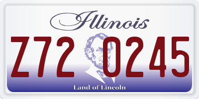 IL license plate Z720245