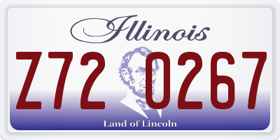 IL license plate Z720267