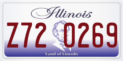 IL license plate Z720269