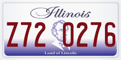IL license plate Z720276