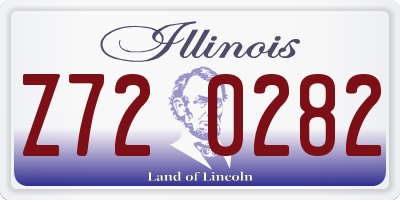 IL license plate Z720282