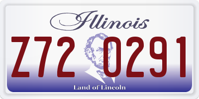 IL license plate Z720291