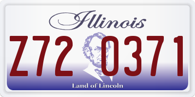 IL license plate Z720371