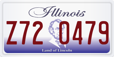 IL license plate Z720479