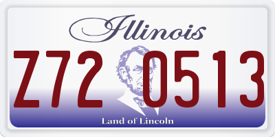 IL license plate Z720513