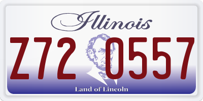 IL license plate Z720557