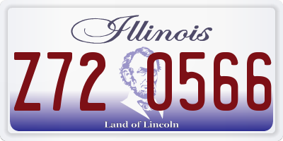 IL license plate Z720566