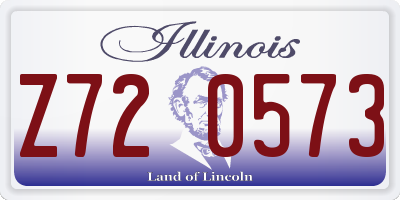 IL license plate Z720573