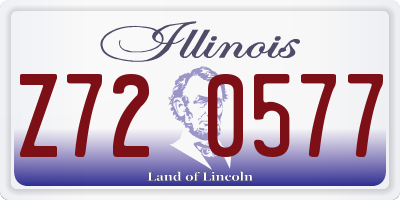 IL license plate Z720577