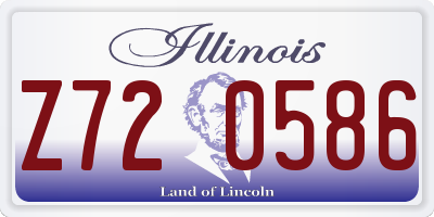IL license plate Z720586