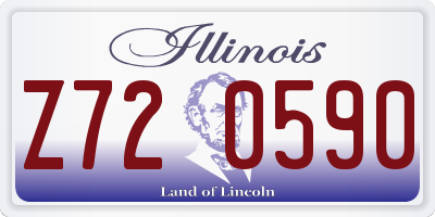 IL license plate Z720590