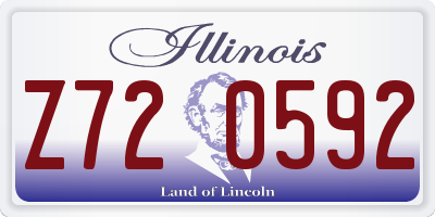 IL license plate Z720592