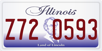 IL license plate Z720593