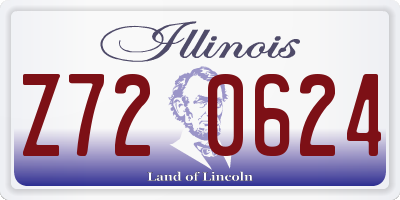 IL license plate Z720624