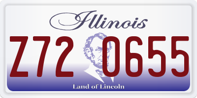 IL license plate Z720655