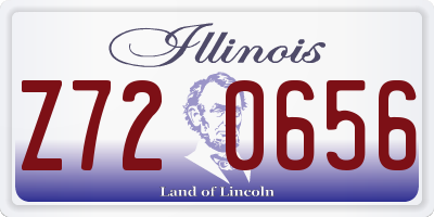 IL license plate Z720656