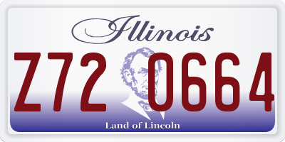 IL license plate Z720664