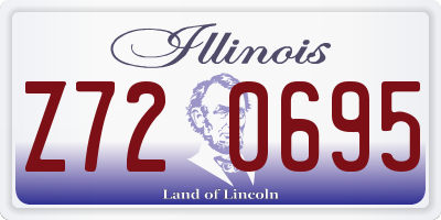 IL license plate Z720695