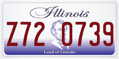 IL license plate Z720739