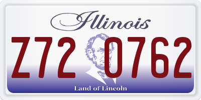 IL license plate Z720762