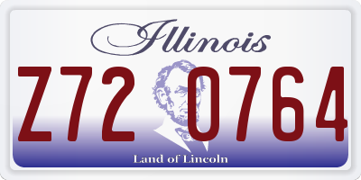 IL license plate Z720764