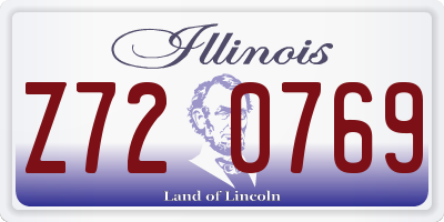 IL license plate Z720769